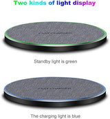 Wireless Charging Pad Compatible with iPhone, AirPods,Samsung Galaxy S23/S22/Note,Pixel/LG G8 7