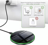 Wireless Charging Pad Compatible with iPhone, AirPods,Samsung Galaxy S23/S22/Note,Pixel/LG G8 7