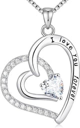 Love Heart Pendant Necklaces for Women