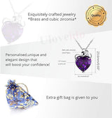 Fashion Love Heart Crystal Pendant Valentines