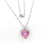 Fashion Love Heart Crystal Pendant Valentines