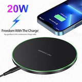 Wireless Charging Pad Compatible with iPhone, AirPods,Samsung Galaxy S23/S22/Note,Pixel/LG G8 7