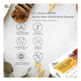 Honey Kesar Herbal Body Cleanser - Pack of 4 (Each 100 gm)