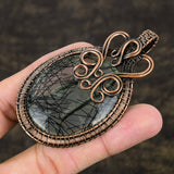 Black Rutile Gemstone Pendant