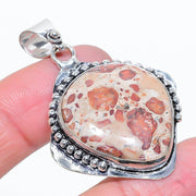 Natural Leopard Skin Jasper Pendant, Woman's Pendant"