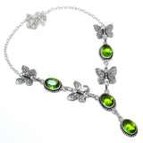 Necklace Natural Peridot Gemstone Handmade 925 Sterling Silver Gift Necklace