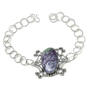 Bracelet Natural Kemmererite Gemstone Handmade 925 Sterling Silver 7-8"