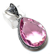 Valuable Pink Kunzite Pendant, Gemstone Pendant, Pink Pendant, Sterling Silver Pendant, Wedding Gift,