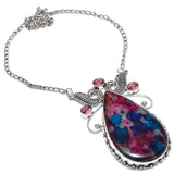 Necklace Natural Multi Labradorite,Kunzite Gemstone 925 Sterling Silver