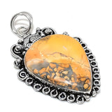 Natural Malinga Jasper Pendant, Jasper Gemstone Pendant"