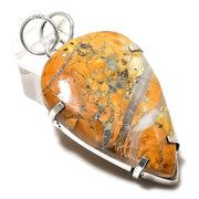 Malinga Jasper Gemstone Pendant, Sterling Silver Gift Pendant"