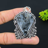 Natural Larvikite Gemstone Pendant, Woman's Pendant"