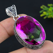 Amethyst Gemstone Pendant, Purple Stone Pendant, Sterling Silver Pendants"