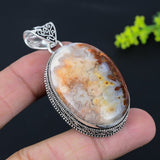 Laguna Lace Agate Gemstone Pendant