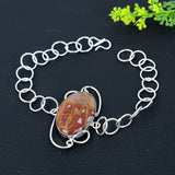 Bracelet Natural Noreena Jasper Gemstone Handmade 925 Sterling Silver 7-8"